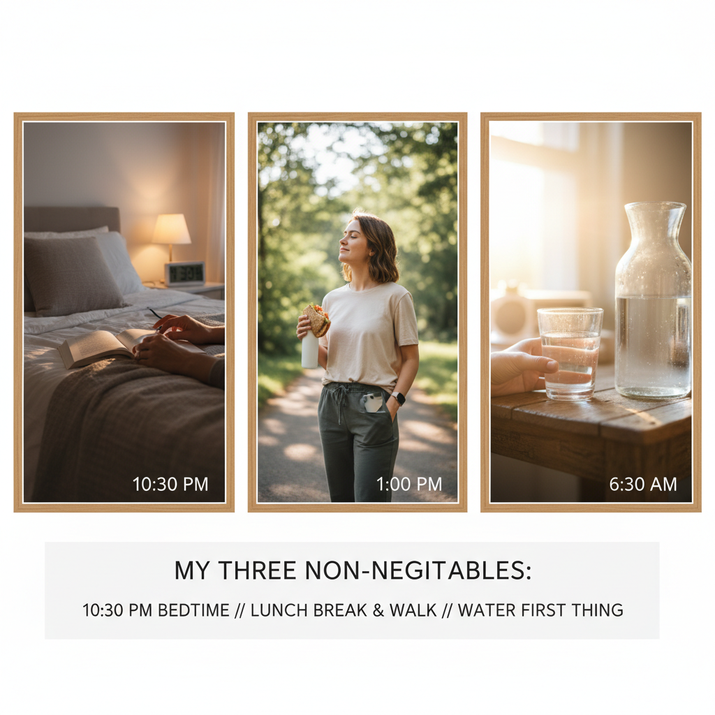 Daily non-negotiable health habits for adults over 40